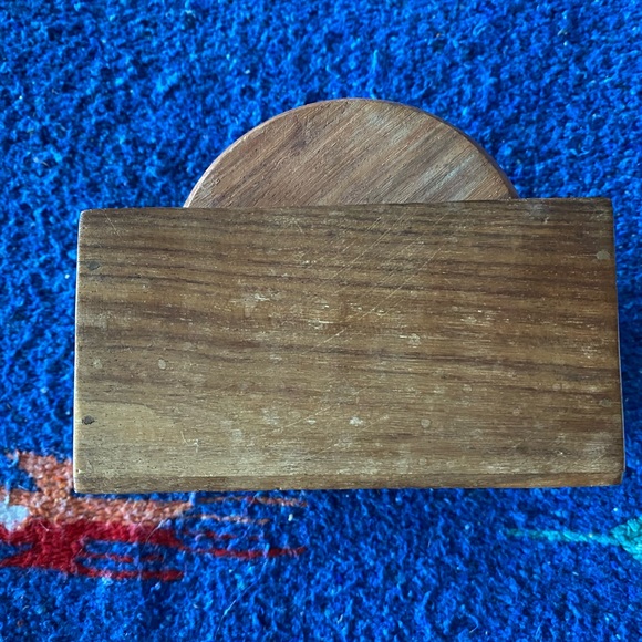 VTG Wooden Coaster Set of 6! - Picture 3 of 9